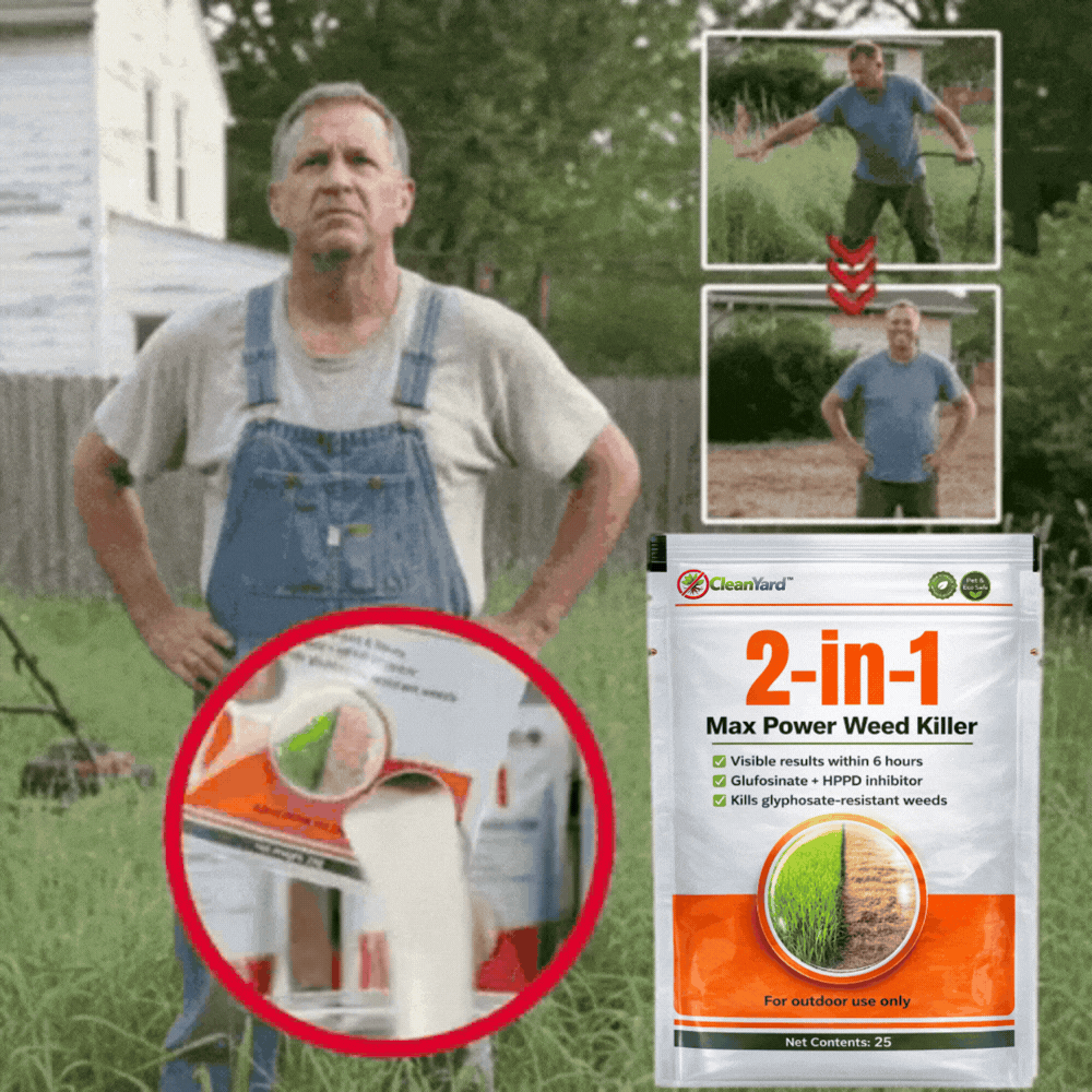 CleanYard™ 2-in-1 Max Power -rikkakasvien torjunta | Näe rikkakasvien kuihtuvan jo 6 tunnissa!